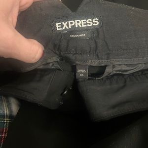 2 black express columnist pant size 8s worn only under 5 times.